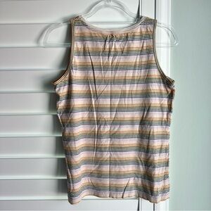 Pact 100% Organic Cotton multi colored striped Tank Top | Medium